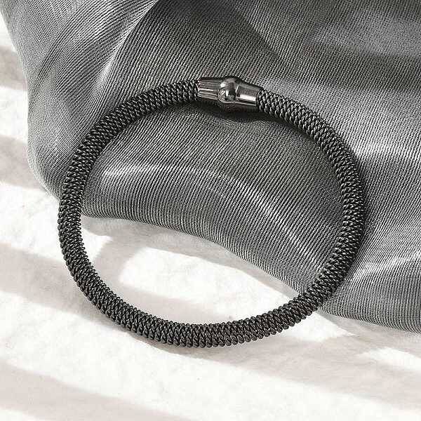 304 Stainless Steel Mesh Chain Bracelets for Women Men