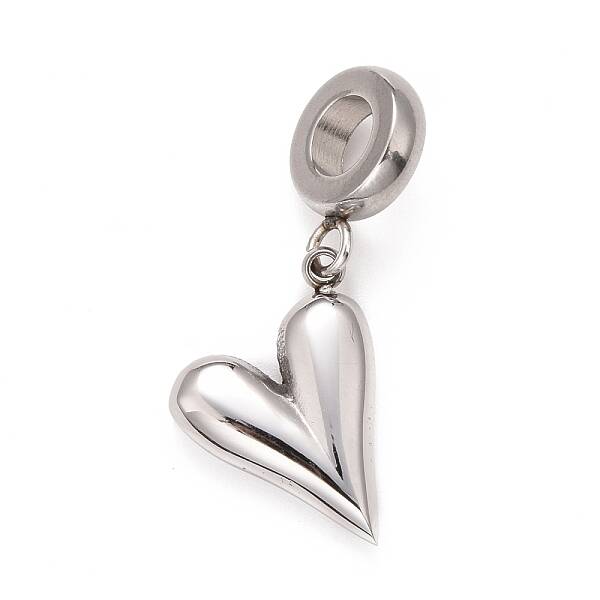 Non-Tarnish 304 Stainless Steel European Dangle Charms