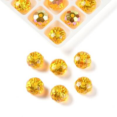 AB Color Plated Glass Beads