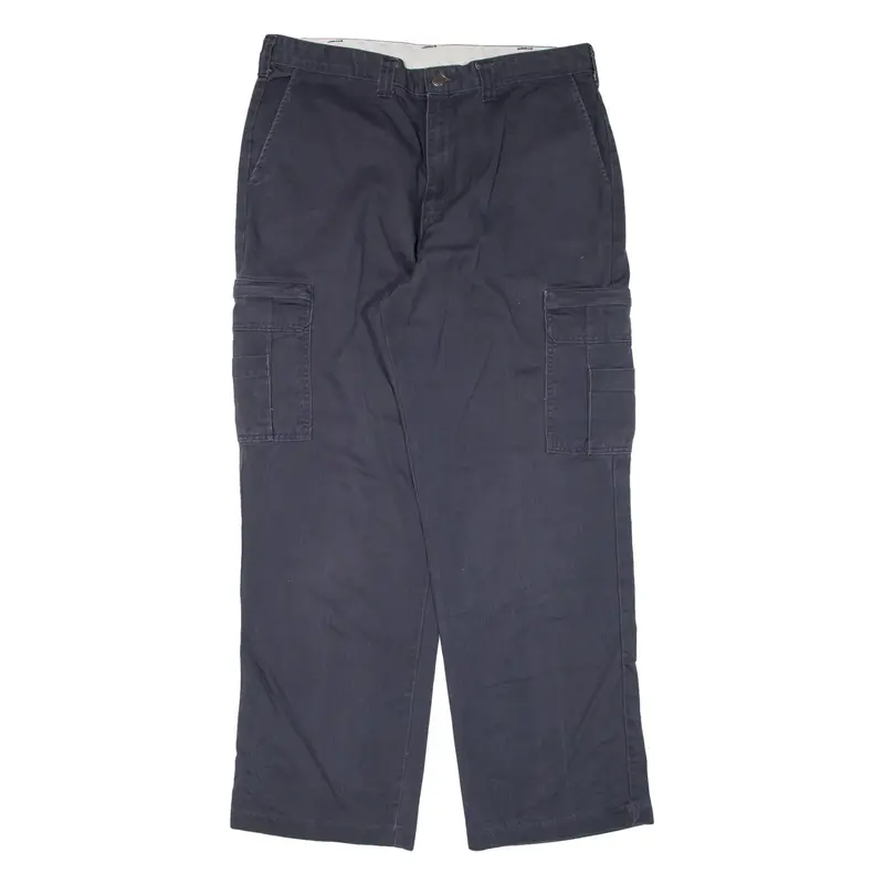 DICKIES Cargo Workwear Mens Trousers Grey Relaxed Straight W36 L32