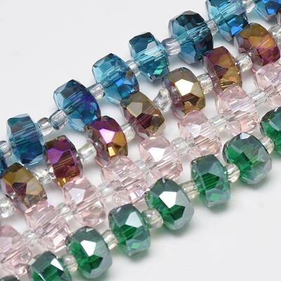 Electroplate Glass Beads Strands