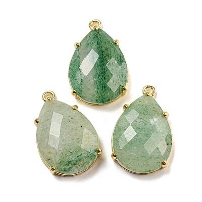 Natural Green Strawberry Quartz Pendants
