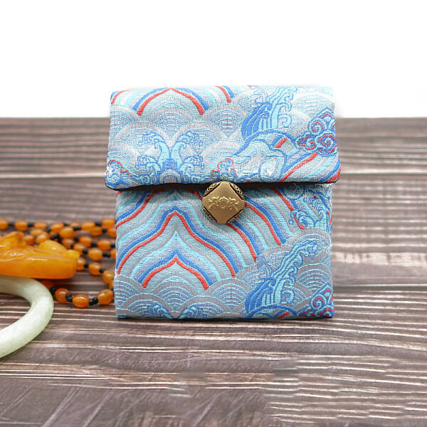 Chinese Style Satin Jewelry Packing Pouches