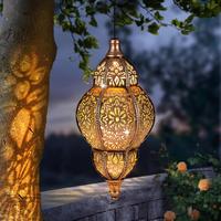 Antique Copper Solar Lantern | Hand-Forged Solar Lantern Islamic | Floral Shadow Art at Dusk Home Design graduation sash grad...