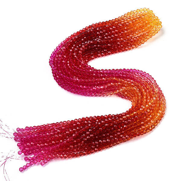 Transparent Glass Beads Strands
