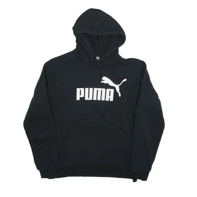 PUMA Hoodie Black Pullover Mens S