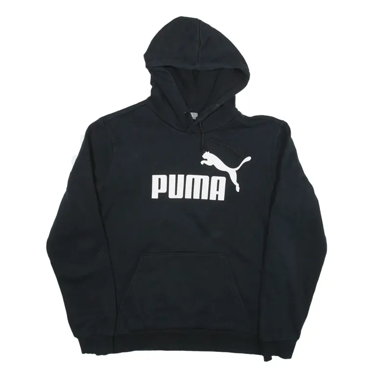 PUMA Hoodie Black Pullover Mens S