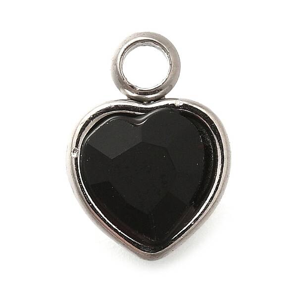 304 Stainless Steel with Rhinestone Pendants