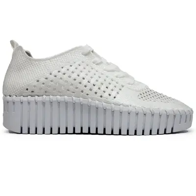 Ilse Jacobsen Tulip 4271 Polyester Women's Lace Up Shoes - White White - Size:US 10 Women