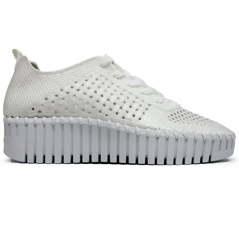 Ilse Jacobsen Tulip 4271 Polyester Women's Lace Up Shoes - White White - Size:US 10 Women