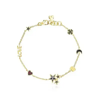 Tous Bracciale Da Donna Placcato Oro Con Simboli Teddy Bear 1003417000