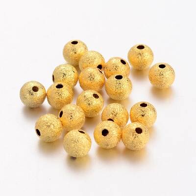 Brass Textured Beads