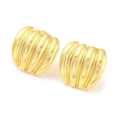 Rack Plating Brass Banana Shape Stud Earrings