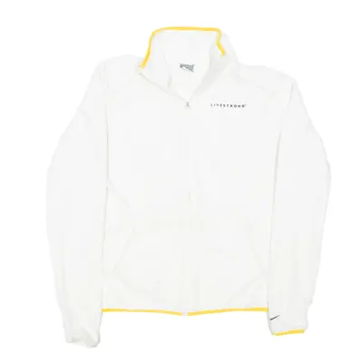NIKE Livestrong Fleece Jacket White Womens XL