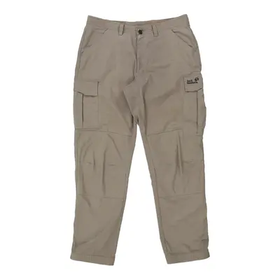 Jack Wolfskin Cargo Trousers - 37W 33L Grey Polyester Blend