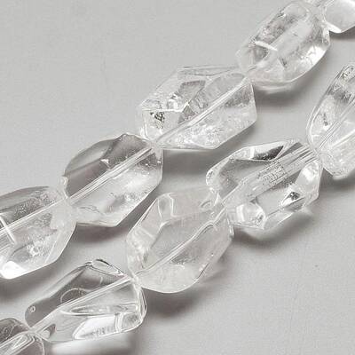 Natural Quartz Crystal Beads Strands