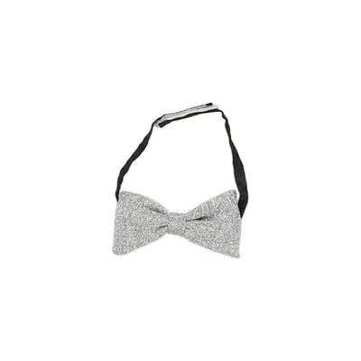 Unbranded Bow Tie - No Size Silver Polyester Blend