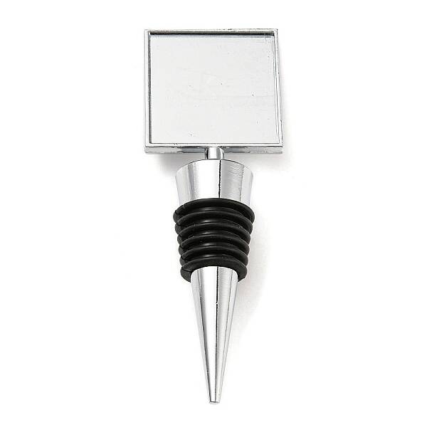 Alloy Wine Bottle Stopper Cabochon Settings