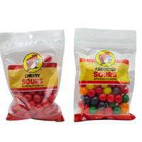 Buc-ee's Sweet and Sour Hard Ball Candy Snacks 2 Pack- 12oz Snack bags bursting with Assorted and Cherry Flavors candy pack s...