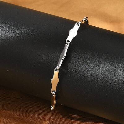 304 Stainless Steel Bone Link Bracelets for Men & Women