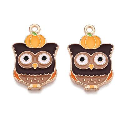 Thanksgiving Day Theme Alloy Enamel Pendants