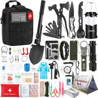Survival Kit, Gifts for Men Women Teen Boys, 252 pcs Survival Gear and Equipment Mini First Aid Kit for Car Home, Emergency K...