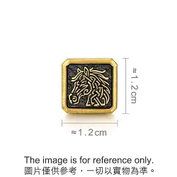 'Noir' 999 Gold Horse Charm