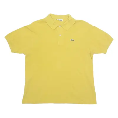 LACOSTE Mens Polo Shirt Yellow L