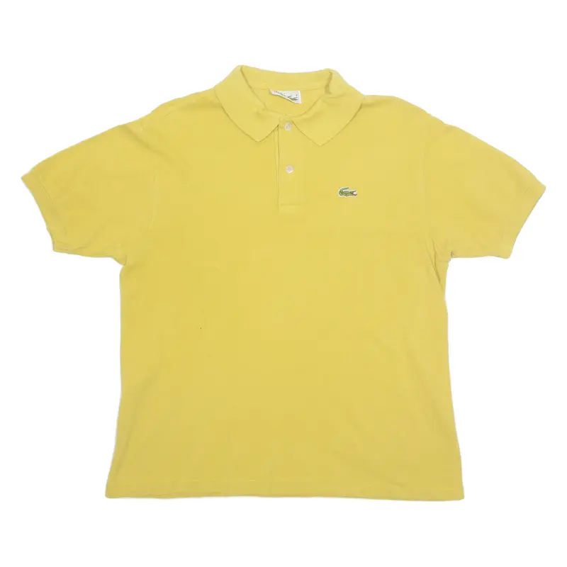 LACOSTE Mens Polo Shirt Yellow L
