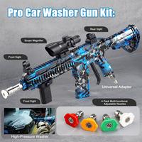 Mr IRONSTONE High Pressure Washer Gun with 3/8'' Quick Connector, Swivel Car Washer Gun Toy with 5 Pressure Washer Nozzle Tip...