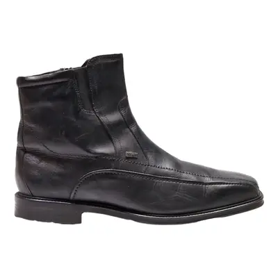 BUGATTI Ankle Boots Black Leather Mens UK 8