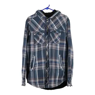 Sonoma Checked Overshirt - Small Blue Cotton