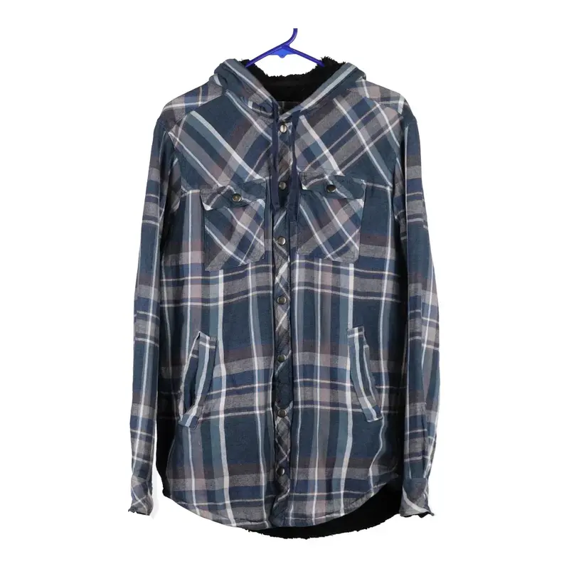 Sonoma Checked Overshirt - Small Blue Cotton