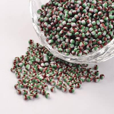 12/0 Opaque Colours Seep Glass Beads