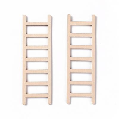 Miniature Unfinished Wood Ladder