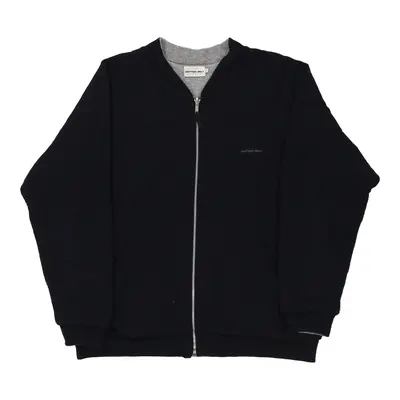 Cotton Belt Zip Up - Large Navy Wool Blend
