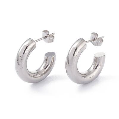 Tarnish Resistant 201 Stainless Steel Stud Earrings