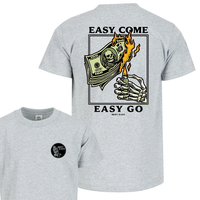Rest Easy T-Shirt, Easy Come Easy Go Skeleton Design, Casual & Comfy, Perfect Gift for Men & Women, Stylish Unisex Streetwear...