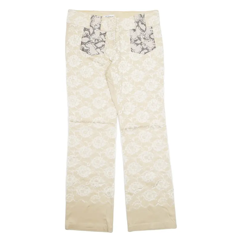 SFARZO Womens Trousers Beige Regular Straight W34 L31