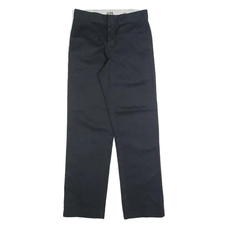 DICKIES Chino Mens Trousers Black Regular Straight W30 L32