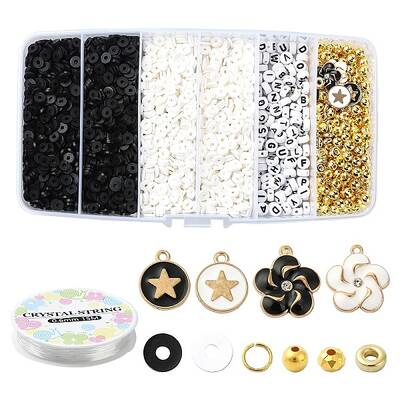 DIY Disc Polymer Clay & CCB Plastic Beads Bracelet Jewelry Kits