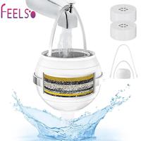 FEELSO Bath Filter for Tub with 2 Filter - Bath Water Ball Filter for Tub Faucet to Remove Lead,Chlorine and Fluoride - Hard ...