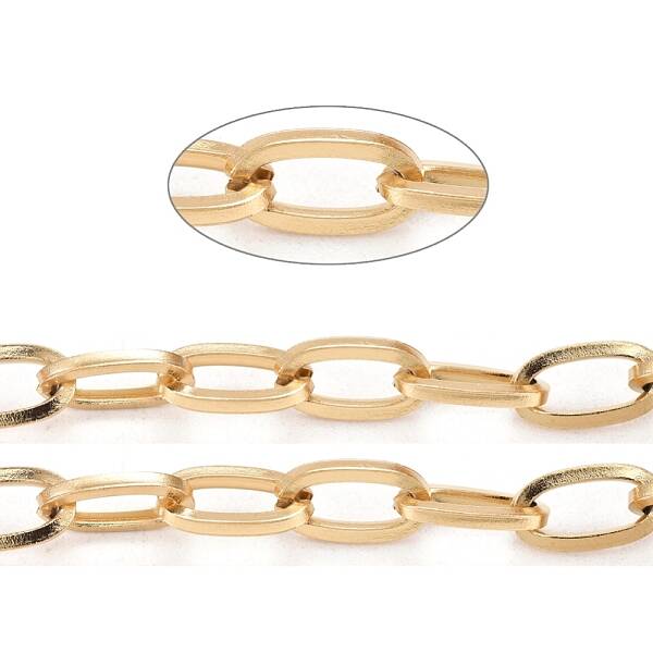 Ion Plating(IP) 304 Stainless Steel Paperclip Chains