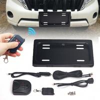 Electric Car License Plate Flip Frame – Motorized U.S. Spec Holder with Anti-Theft Design (Stealth Mode, Durable ABS & Alum...