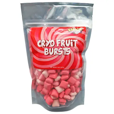 Freeze Dried Fruit Bursts Candy- Reds Only 8oz Snack Sweet Bonbon Bite Candies