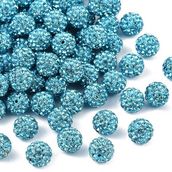 Polymer Clay Rhinestone Beads
