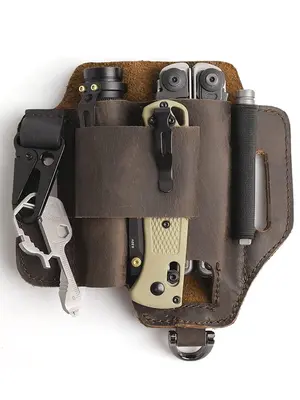 Men's Casual Solid Color Belt Bag, Multi-functional Waist Bag, Outdoor Multitool Kits for Fishing Hunting Foraging, Casual  H...