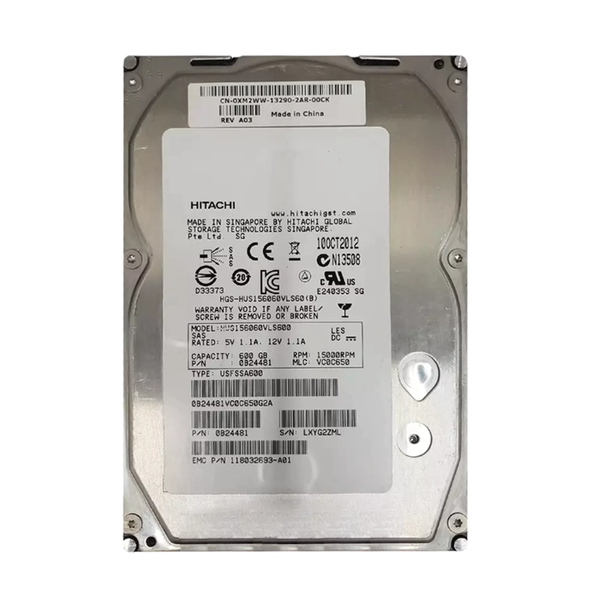 0B24481 Hitachi 600GB 6Gb/s SAS 15000 3.5-inch 64MB Hard Drive