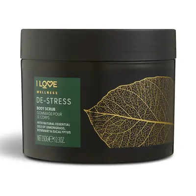 I Love, Wellness De-Stress, Vegan, Exfoliating, Body Scrub, 350g