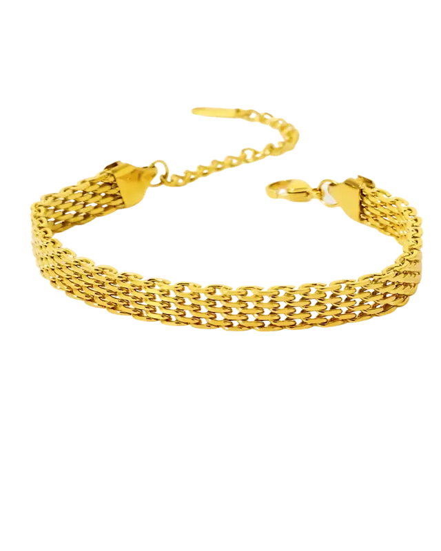 18K Gold Chain Bracelet